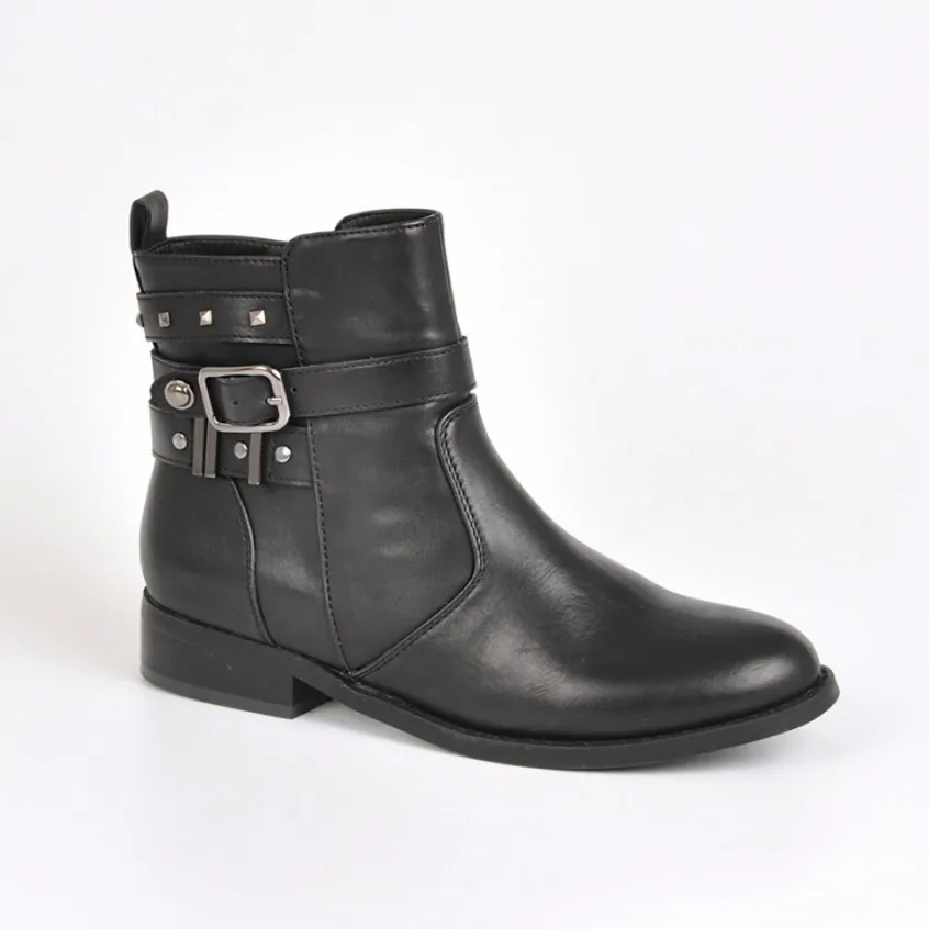 Boots, Bottines|VICE VERSA Bottines Plates Noir