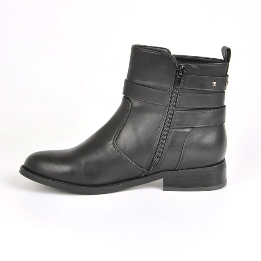 Boots, Bottines|VICE VERSA Bottines Plates Noir