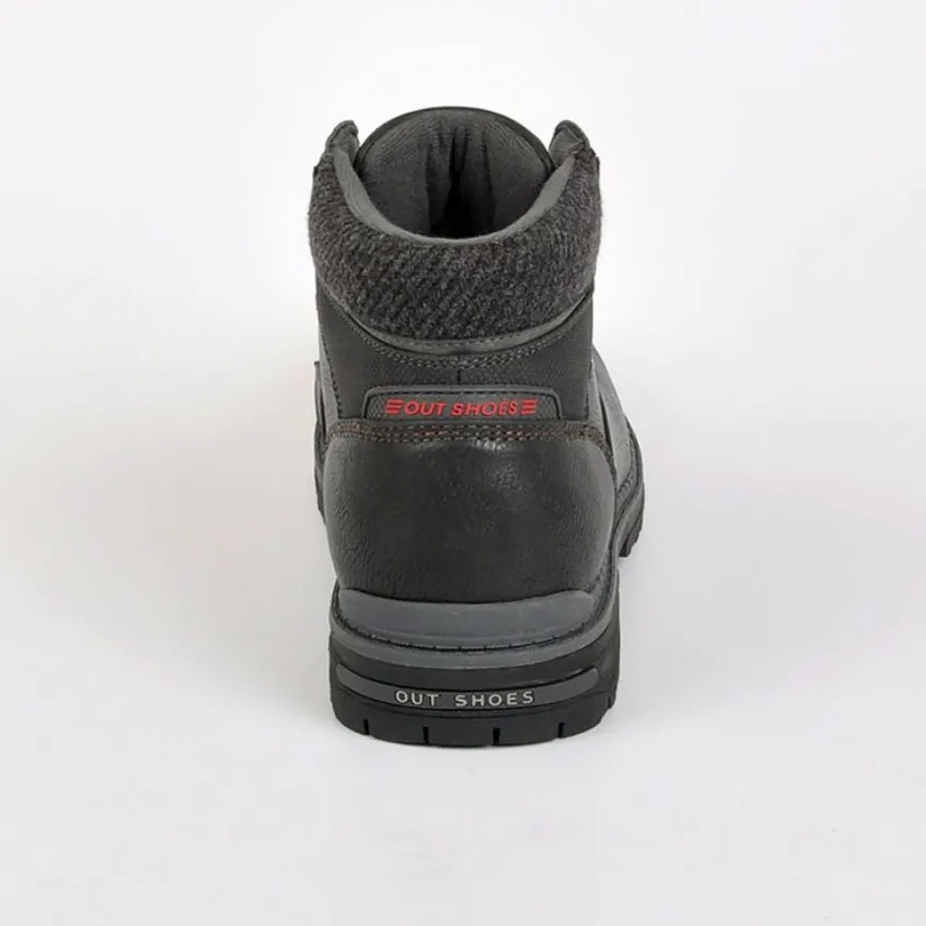Boots, Bottines|OUTSHOES Bottines Semelles Crantees Noir