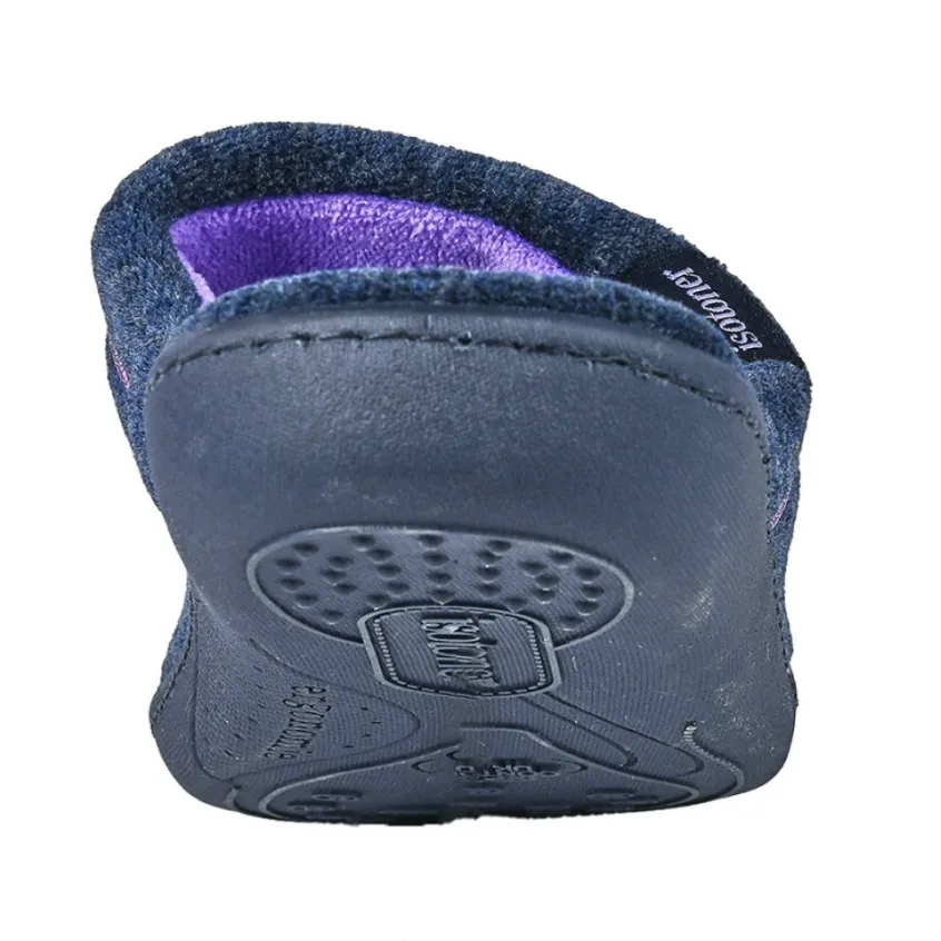 Chaussons|ISOTONER Chaussons Femme Bleu Marine