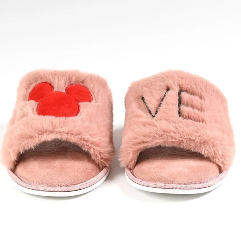Chaussons|MICKEY Chaussons Femme Rose