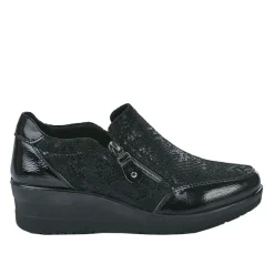 Chaussures Confort|LADY CONFORT Chaussures Confort Avec Elastiques Noir
