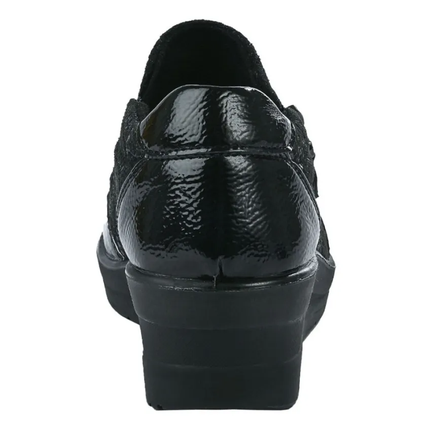 Chaussures Confort|LADY CONFORT Chaussures Confort Avec Elastiques Noir