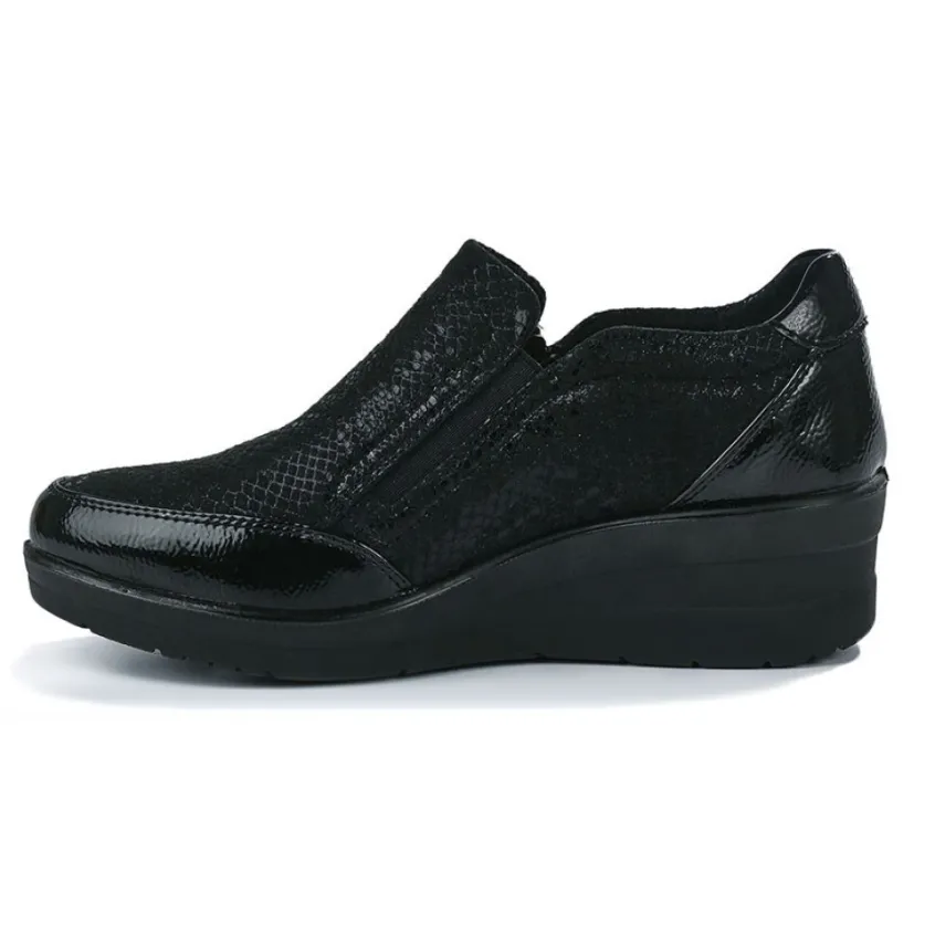 Chaussures Confort|LADY CONFORT Chaussures Confort Avec Elastiques Noir