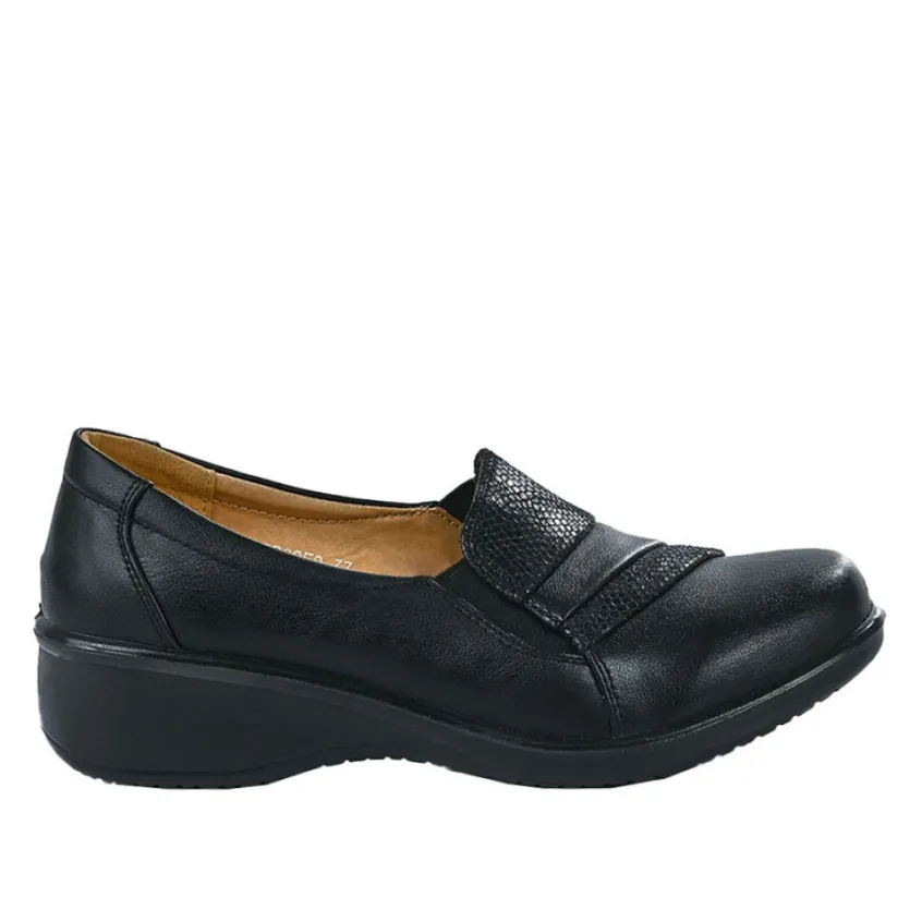 Chaussures Confort|LADY CONFORT Chaussures Confort Avec Elastiques Noir