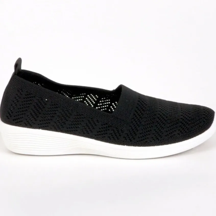 Chaussures Confort|LADY CONFORT Chaussures Confort Femme Noir Semelles Souples
