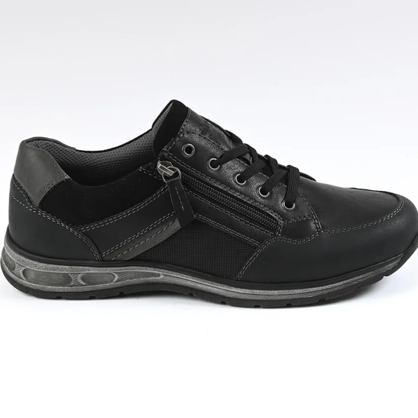 Baskets, Sneakers|RELIFE Chaussures Confort Homme Noir