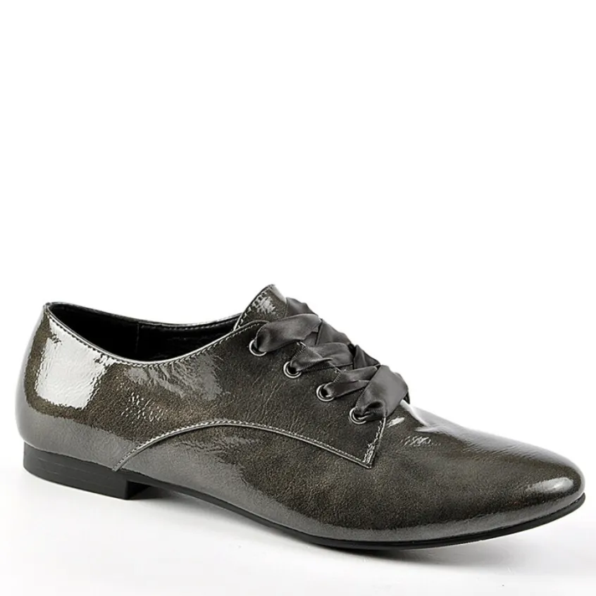 Derbies|ANA LUNA Derbies Avec Lacets Ruban Gris
