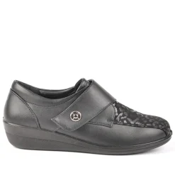 Chaussures Confort|LADY CONFORT Derbies Confort Bi-Matieres Noir