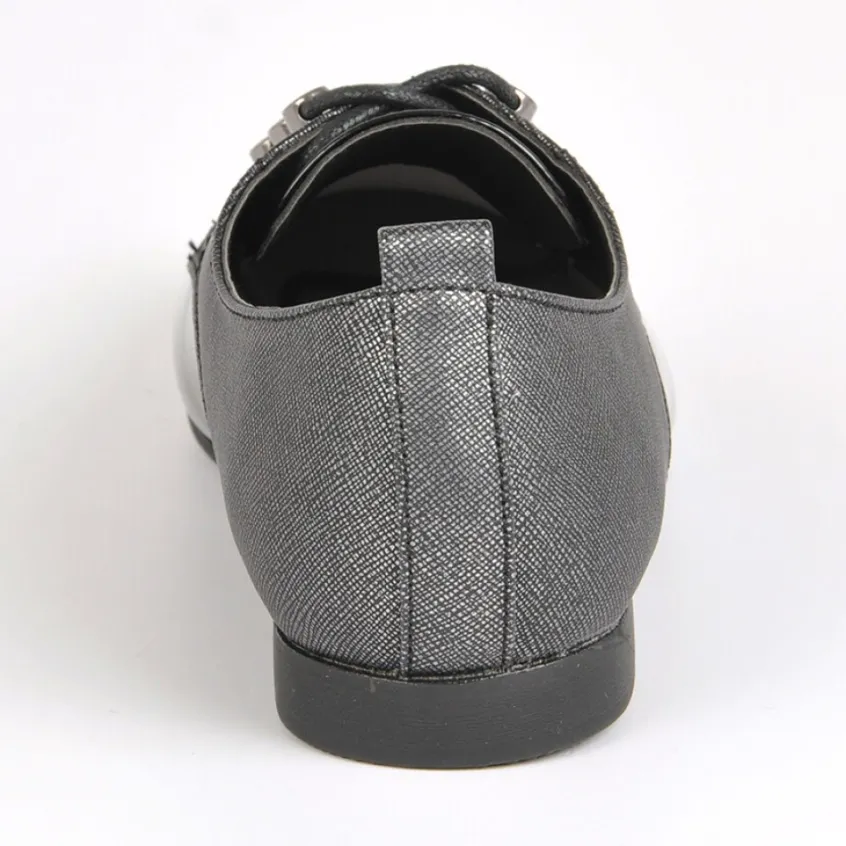 Derbies|VICE VERSA Derbies Femme Bi-Matieres Vernis Noir