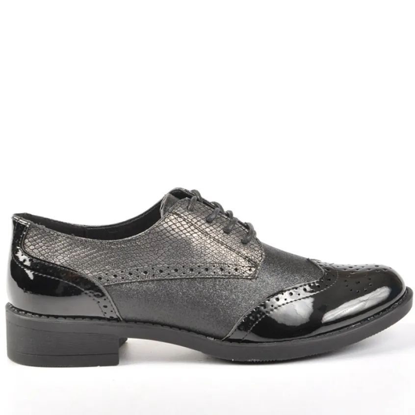 Derbies|ANA LUNA Derbies Femme Bi-Matieres Noir
