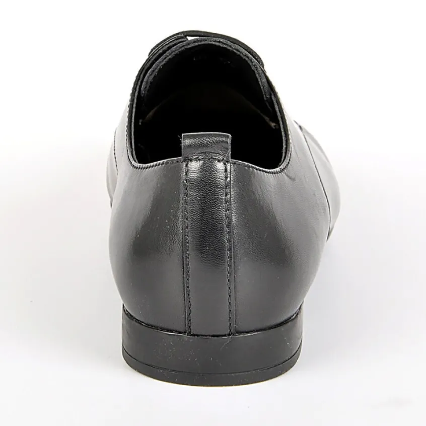 Derbies|TIPO ALTO Derbies Femme Semelles Souples Noir En Cuir