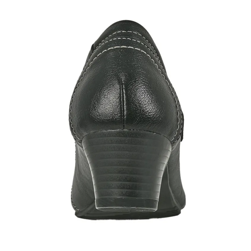 Escarpins|LADY CONFORT Escarpins A Brides Avec Boutons Fantaisies Noir