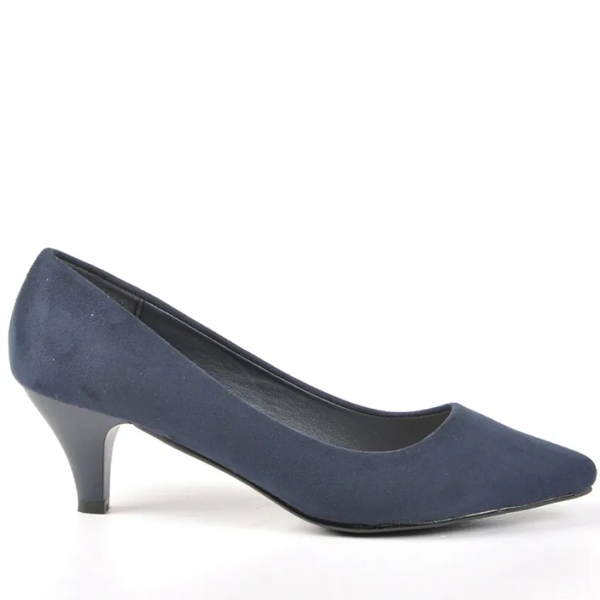 Escarpins|VICE VERSA Escarpins Aspect Velours Bleu Marine