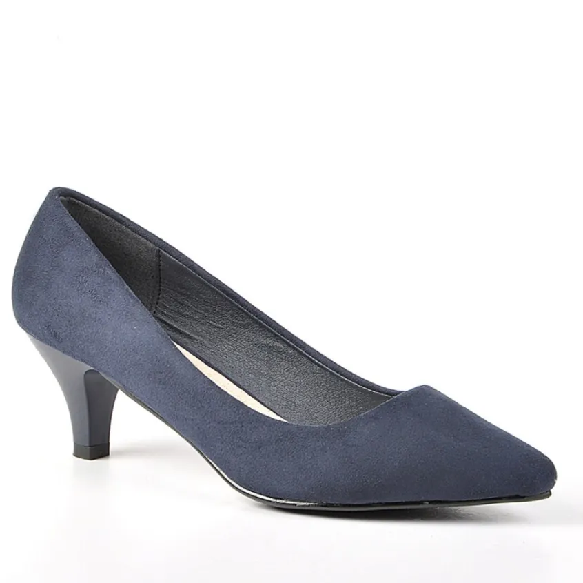 Escarpins|VICE VERSA Escarpins Aspect Velours Bleu Marine