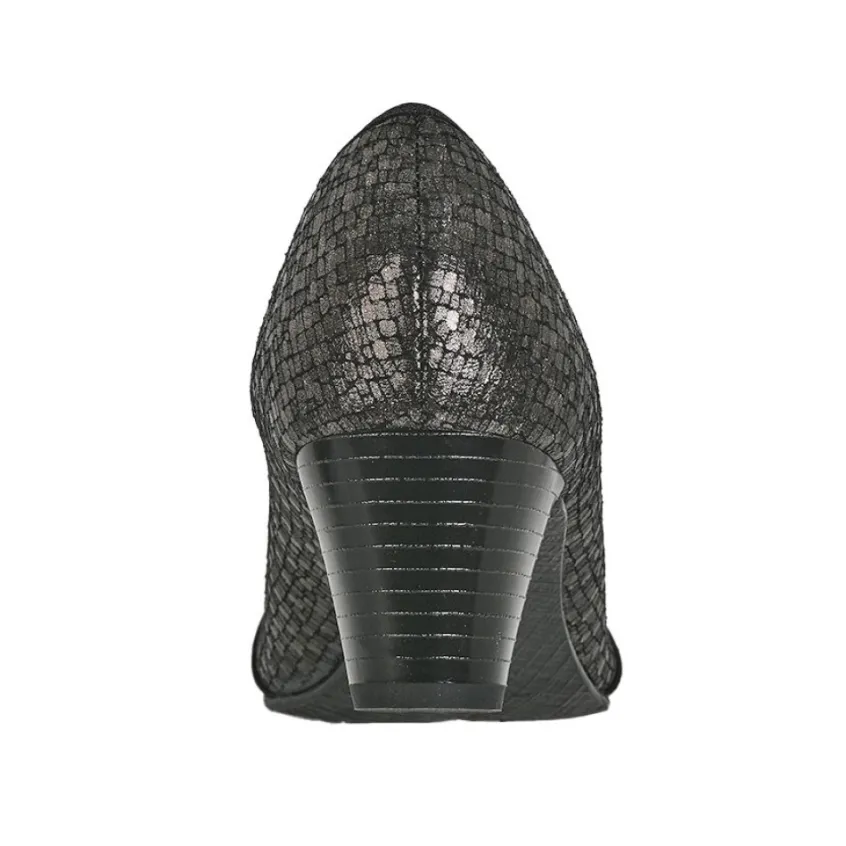 Chaussures Confort|SCALINA Escarpins Confort Femme Bi-Matieres Noir