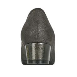 Chaussures Confort|LADY CONFORT Escarpins Confort Femme Bi-Matieres Gris