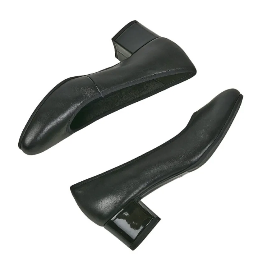 Chaussures Confort|SCALINA Escarpins Femme Cuir Noir Semelles Souples