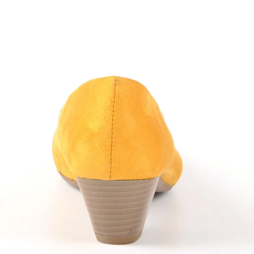 Chaussures Confort|SCALINA Escarpins Femme Jaune