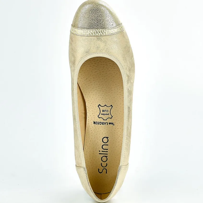Chaussures Confort|SCALINA Escarpins Irises Femme Beige