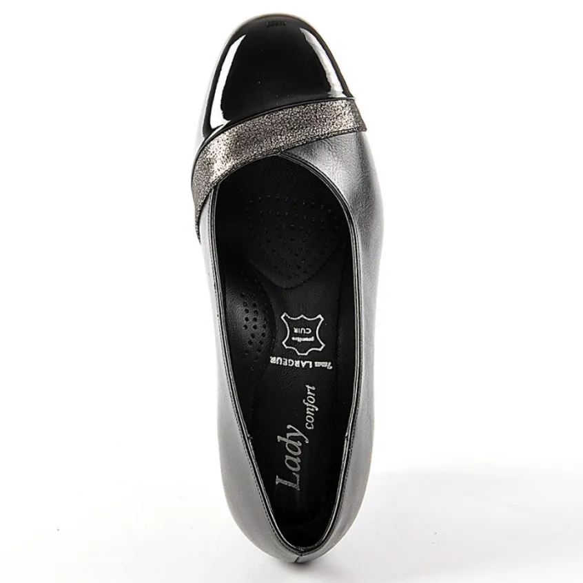Chaussures Confort|LADY CONFORT Escarpins Noir