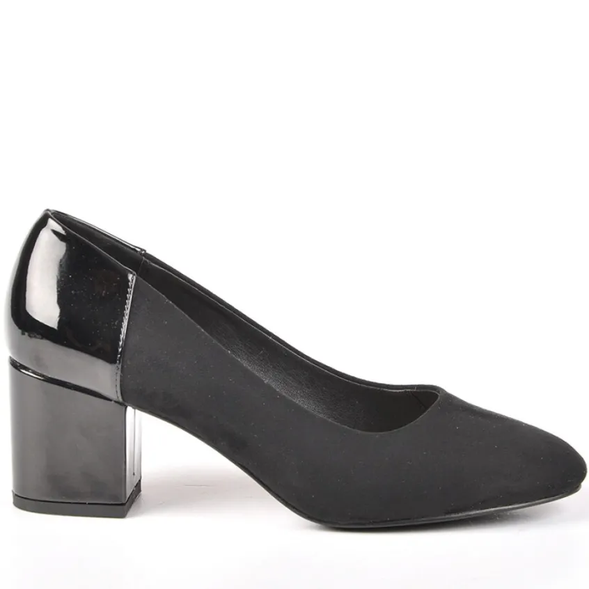 Escarpins|ANA LUNA Escarpins Noir Talon Vernis