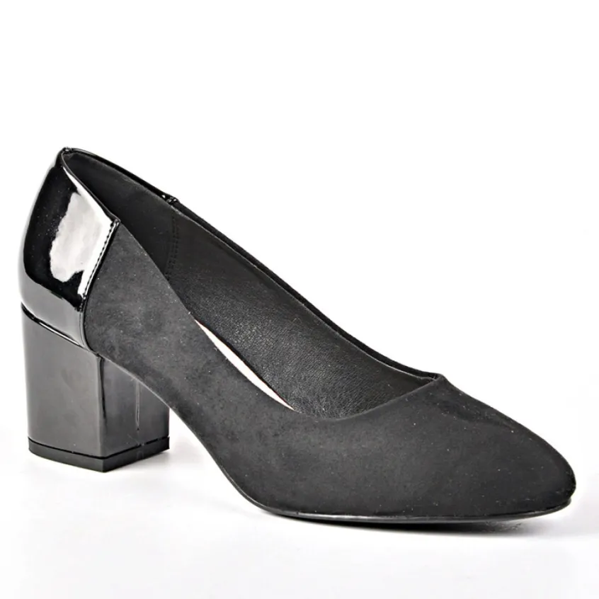 Escarpins|ANA LUNA Escarpins Noir Talon Vernis