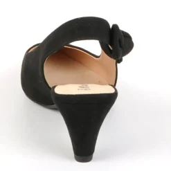 Escarpins|MASCARA Escarpins Ouverts Femme Noir Avec Noeud