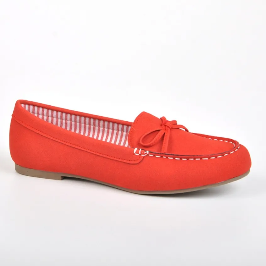 Mocassins|VICE VERSA Mocassins Avec Noeuds Rouge