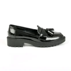 Mocassins|VICE VERSA Mocassins Avec Pampilles Vernis Noir