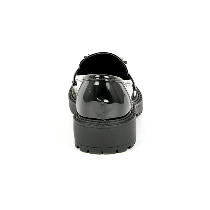 Mocassins|VICE VERSA Mocassins Avec Pampilles Vernis Noir