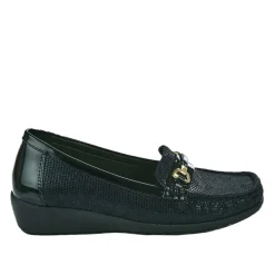 Chaussures Confort|LADY CONFORT Mocassins Femme Noir