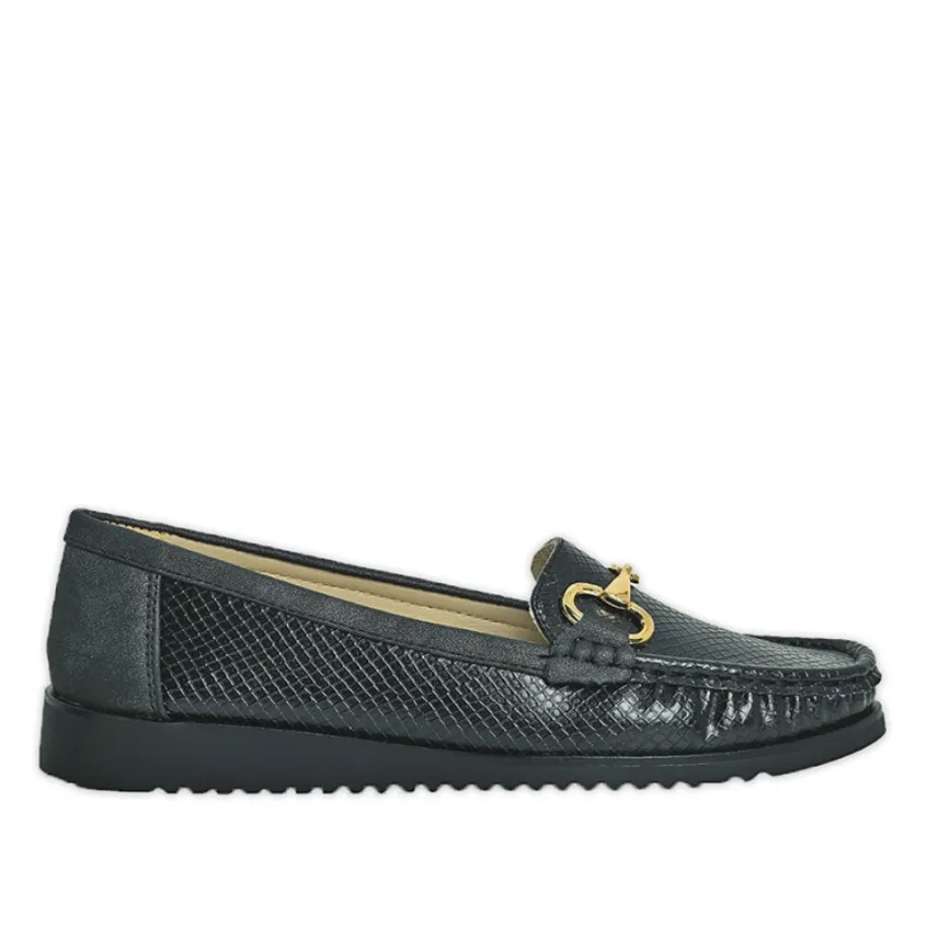 Chaussures Confort|LADY CONFORT Mocassins Femme Noir