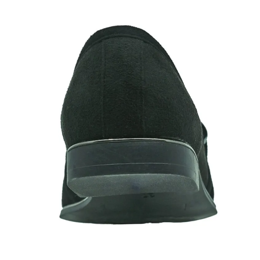 Mocassins|VICE VERSA Mocassins Femme Noir A Chaine Argentee