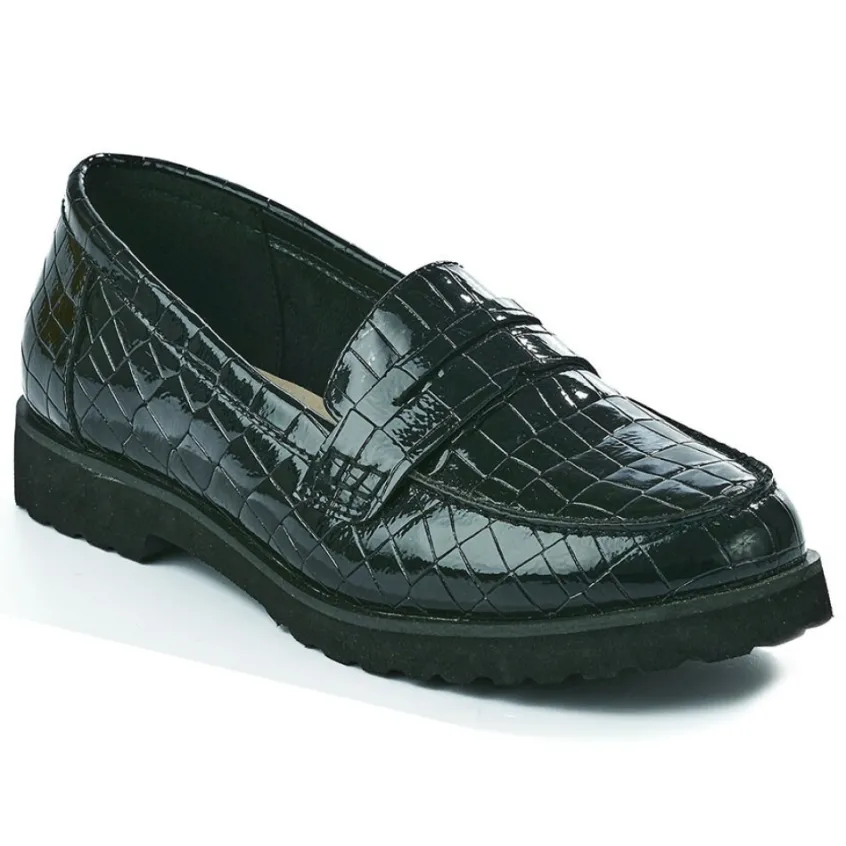 Chaussures Confort|SCALINA Mocassins Femme Noir
