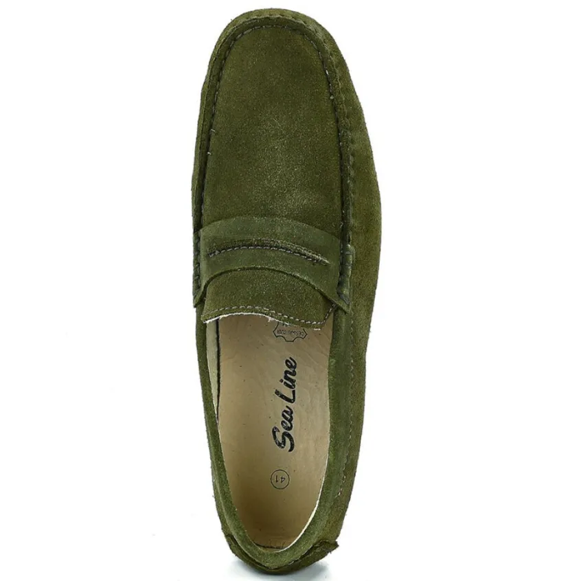 Mocassins, Chaussures Bateaux|SEALINE Mocassins Homme Kaki