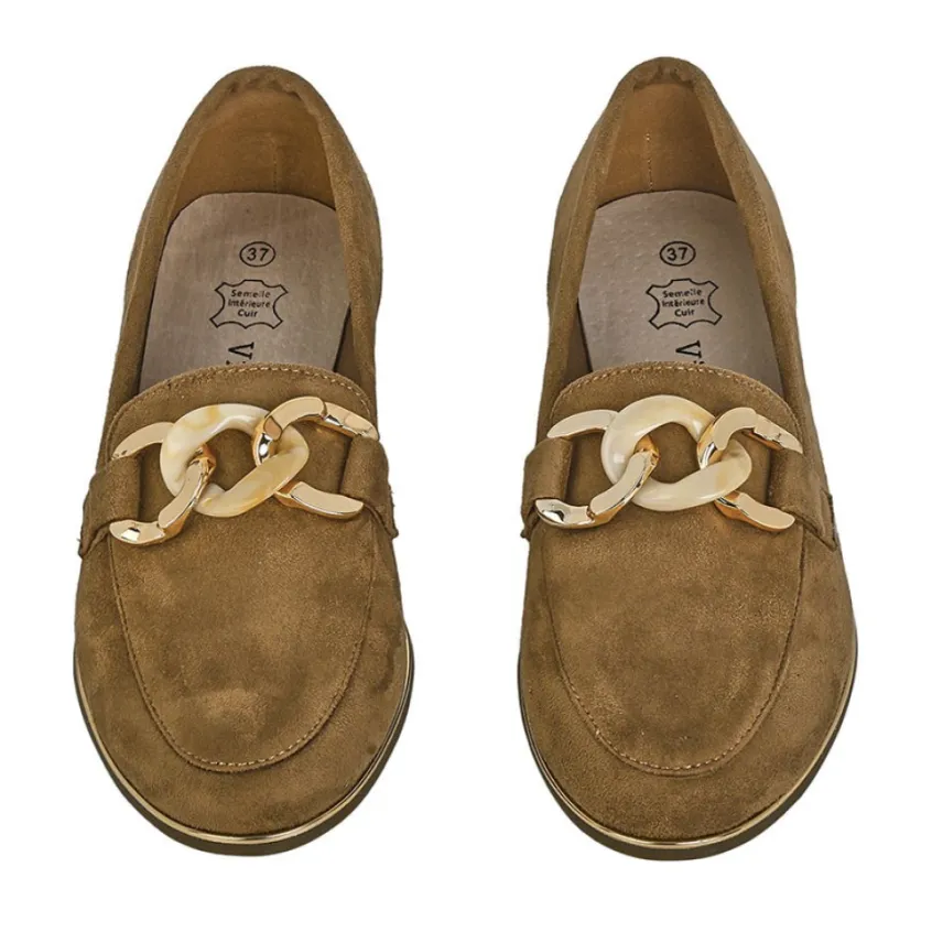 Mocassins|VICE VERSA Mocassins Souples Femme Dore
