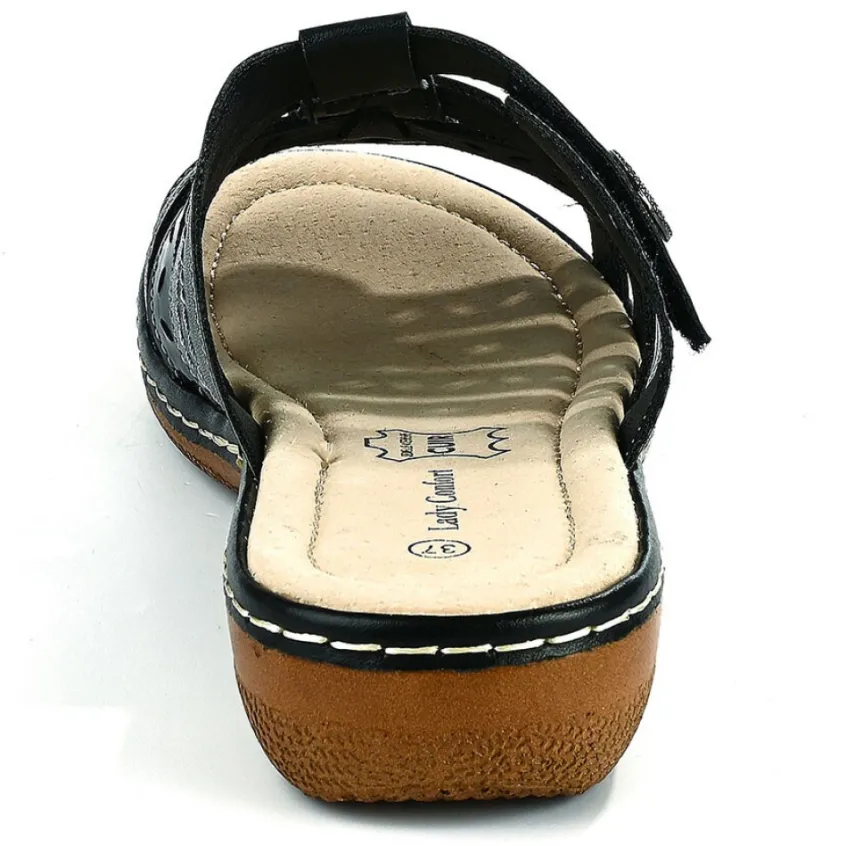 Chaussures Confort|LADY CONFORT Mules A Talons Femme Noir