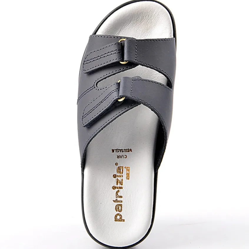 Chaussures Confort|FLEX'IS Mules Compensees Femme Bleu Marine