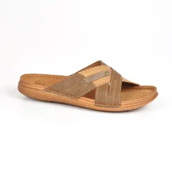 Mules, Tongs|SEALINE Mules Homme Bi-Matieres Cuir Marron