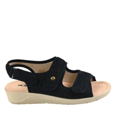 Chaussures Confort|FLEX'IS Sandales Compensees Femme Flexi's Bleu Marine