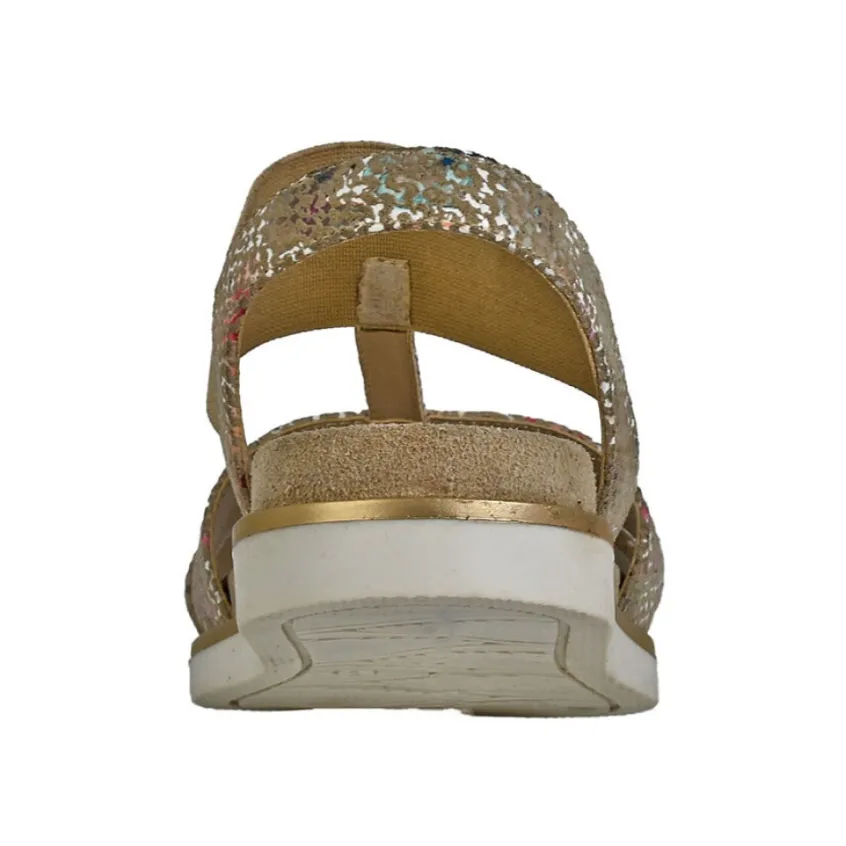 Chaussures Confort|LADY CONFORT Sandales Compensees Multicolore