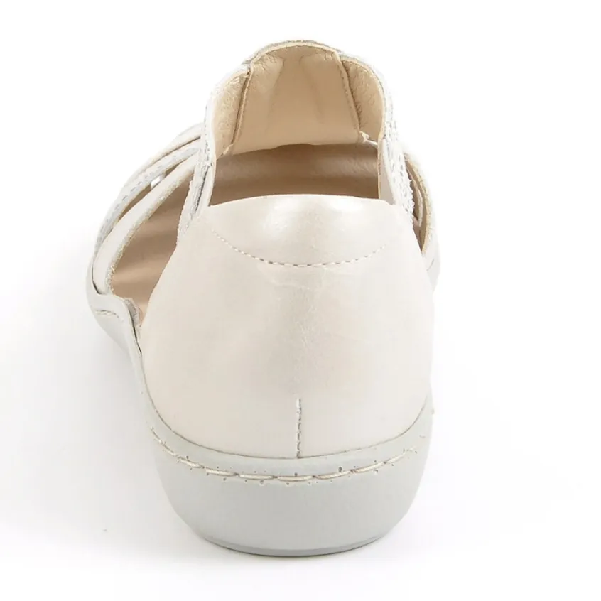 Chaussures Confort|LADY CONFORT Sandales Confort Femme Semelles Souples Argente