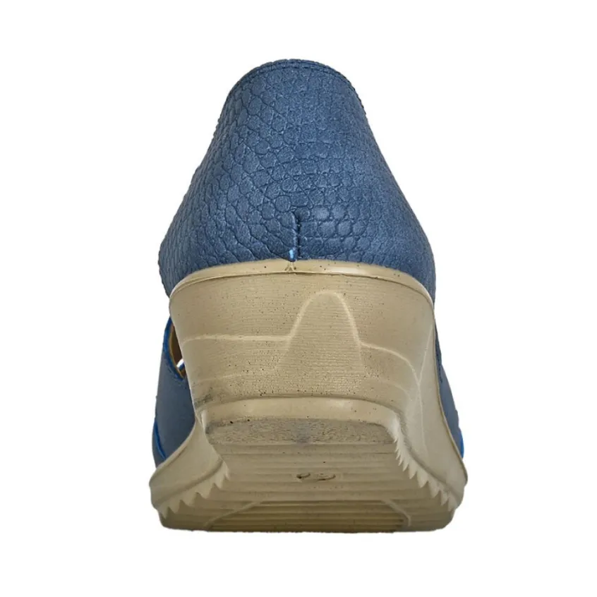 Chaussures Confort|LADY CONFORT Sandales Femme Bleu