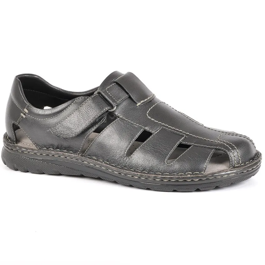 Sandales|SEALINE Sandales Homme Cuir Noir