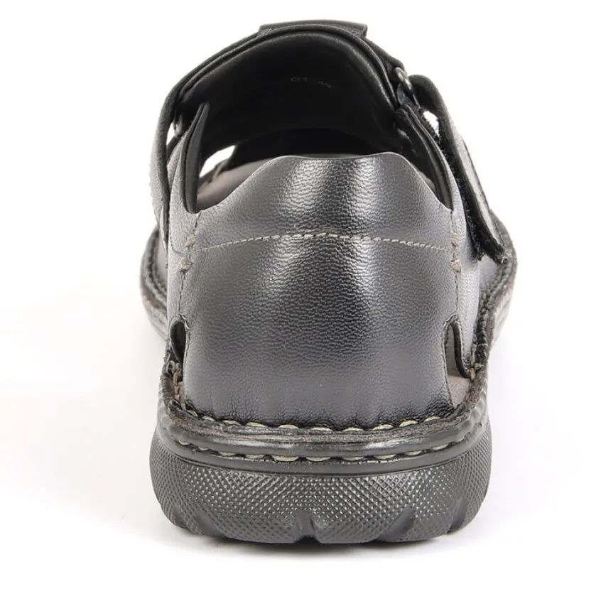 Sandales|SEALINE Sandales Homme Cuir Noir