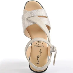 Chaussures Confort|LADY CONFORT Sandales Beige