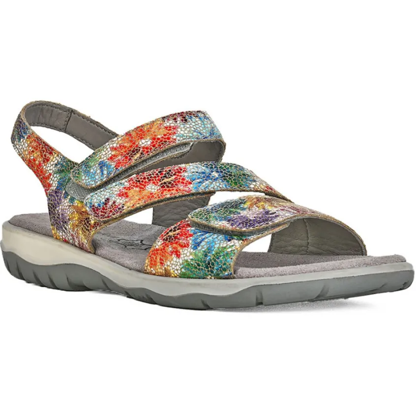 Chaussures Confort|LADY CONFORT Sandales Plates Femme Multicolore