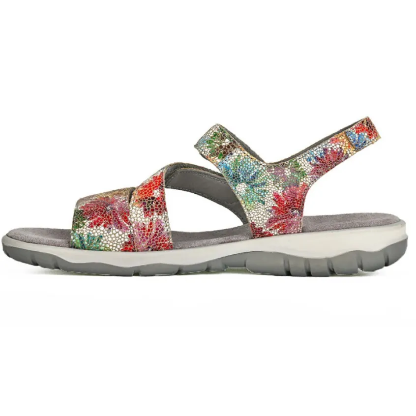 Chaussures Confort|LADY CONFORT Sandales Plates Femme Multicolore